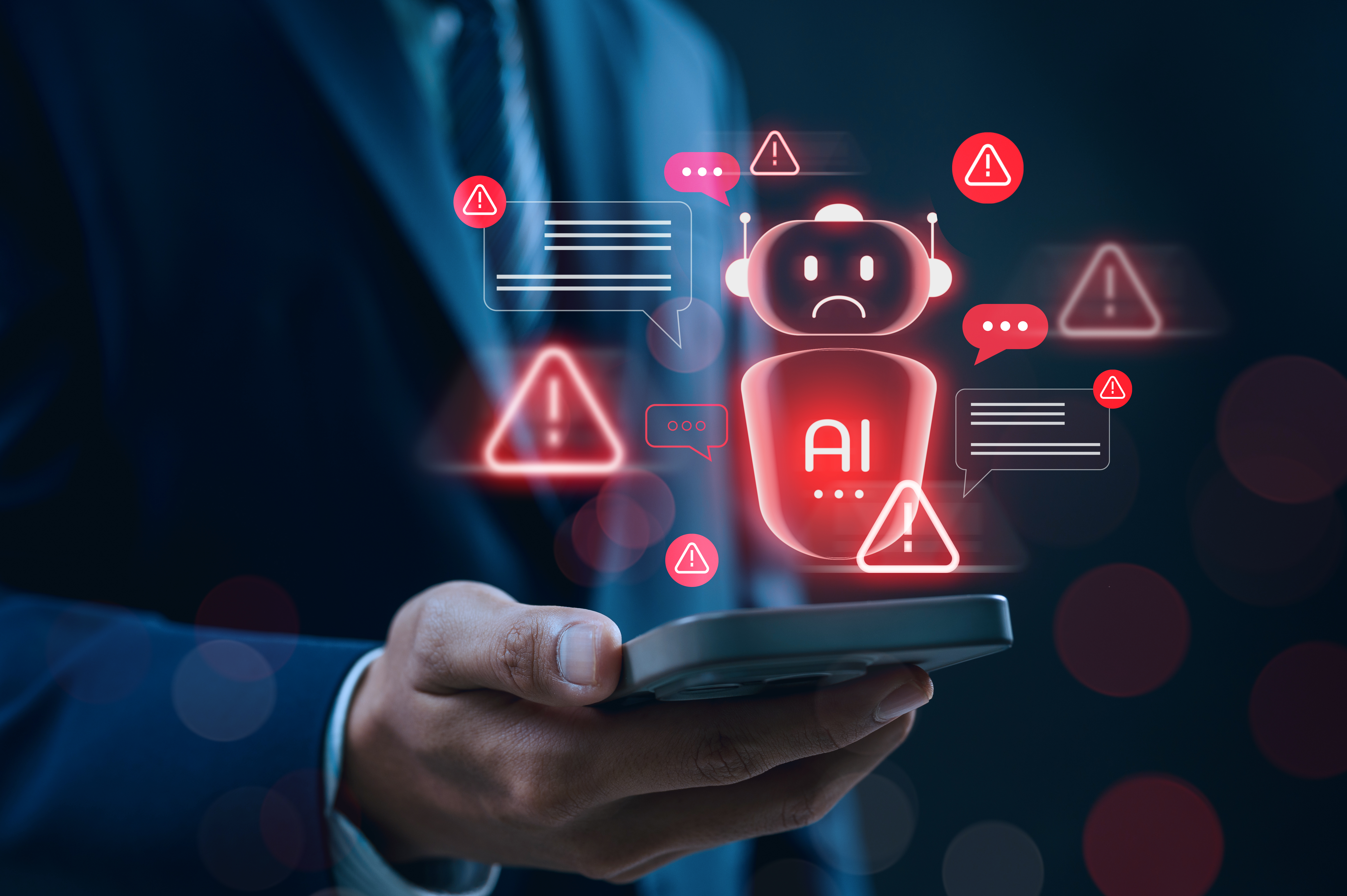 Ai chatbot system alert in digital communication