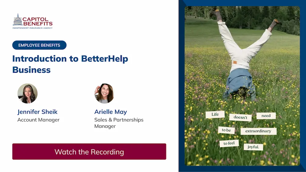 Webinar Replay: Introduction to BetterHelp Business
