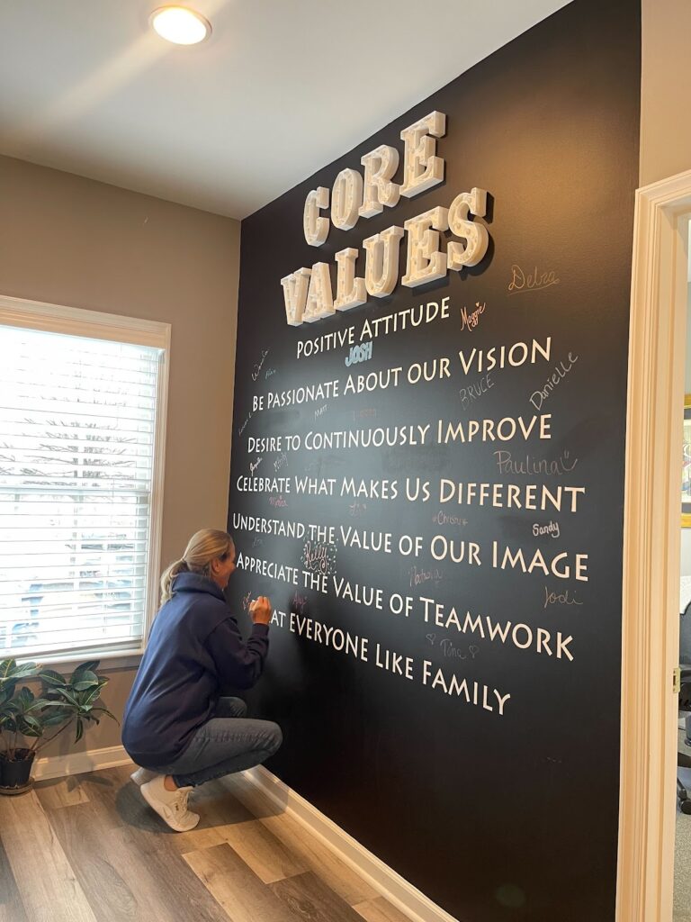 Core Values Wall